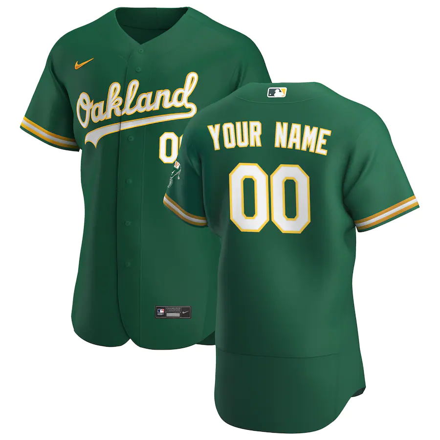 Oakland Athletics Custom Letter and Number Kits for Alternate Jersey Material Vinyl